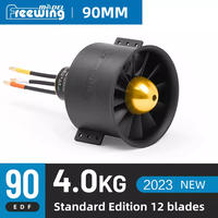 Freewing 12Blade 90mm Metal EDF Power System with 3668-1960KV 6S Version 120A Brushless ESC with 8A UBEC