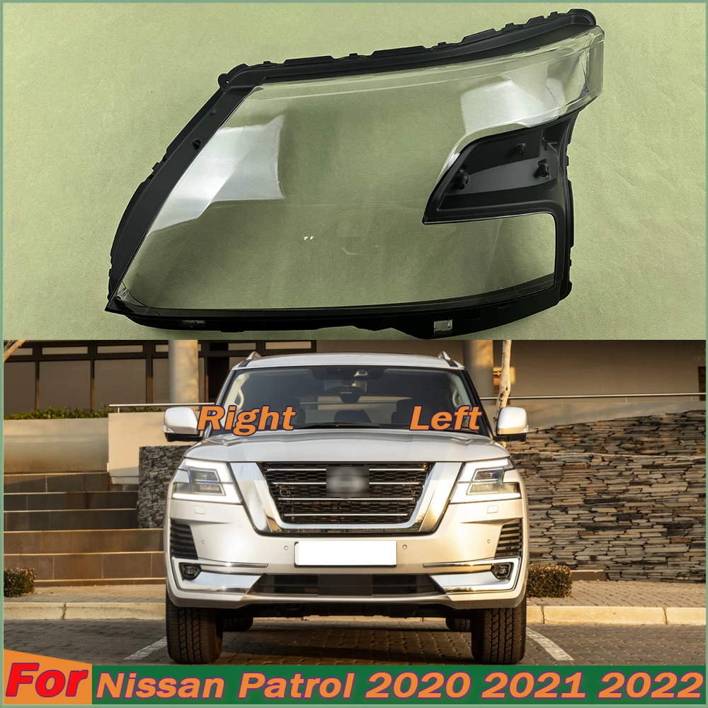 

Headlamp Shell Plexiglass Replace Original Lens For Nissan Patrol 2020 2021 2022 Headlight Cover Transparent Lampshade Lamp Case