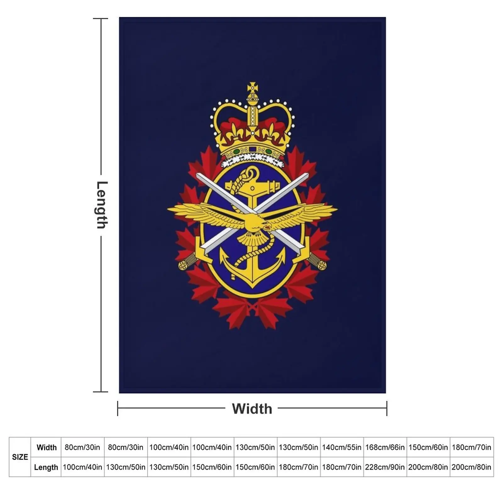 The Canadian Forces, Canadian Army Throw Blanket cosplay anime Sofa Quilt for winter Picnic Furry wednesday Blankets