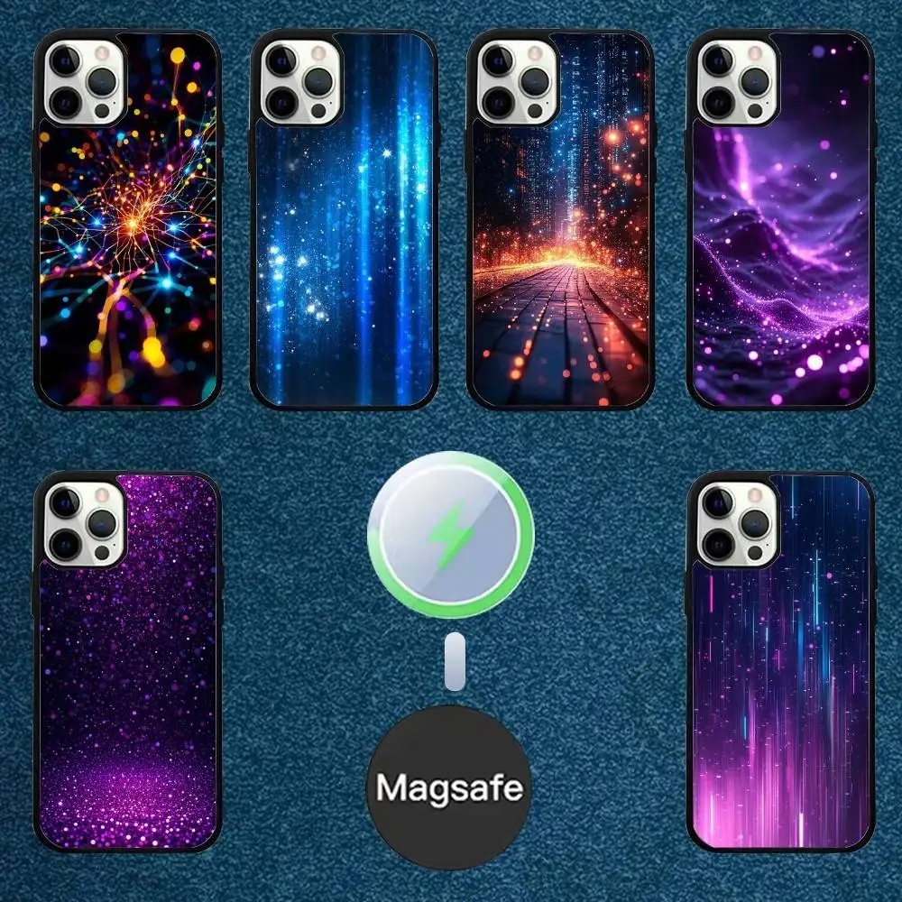 

Cute Wave Point Phone Case For iPhone 16,15,14,13,12,11,Plus,Pro,Max Mini Magsafe Magnetic Wireless Charging