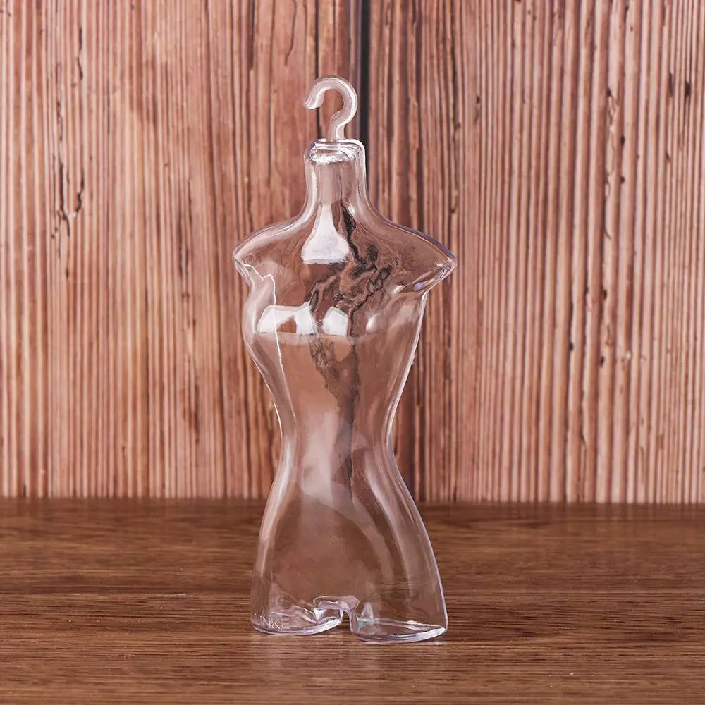 Plastic Transparent Gown Diy Cloth Display Mannequin Model Hanger Dress Clothes Holders Stand Rack Holder
