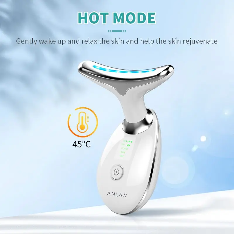 Neck Facial Lifting Device Ems Neck Face Lifting Massager Microcurrent Face Massager Led Photon Therapy Anti Wrinkle Beauty Tool