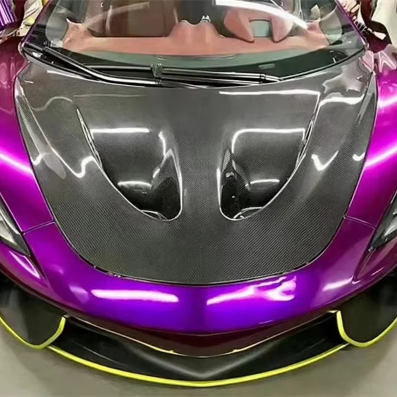 High Quality‑on Wet Carbon‑Fiber Engine Hood, Precision‑Fit Performance Upgrade Auto‑Body Parts With One‑Year Warrant