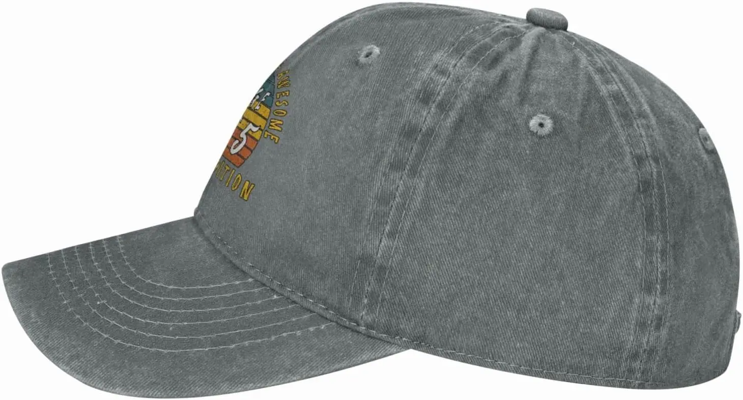 Vintage 1965 Birthday Retro Sports Denim Cap