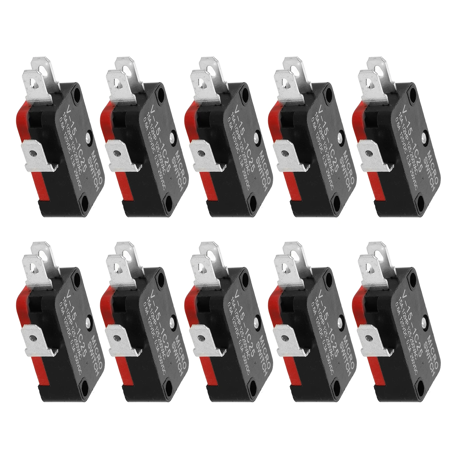 

10 Pcs Switches Quick Operation Button Replacement Limit Rock and Roll Mini