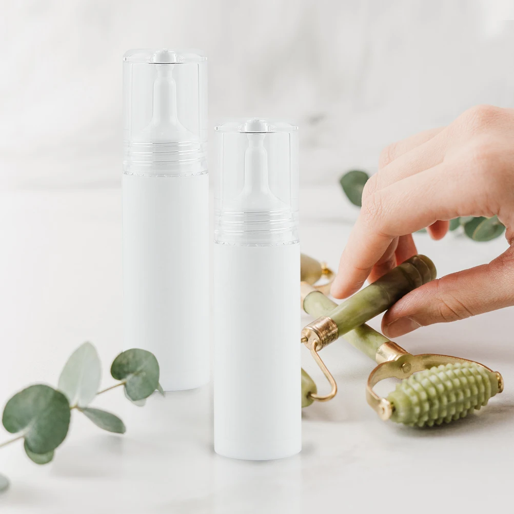 

5 Pcs Drip Dropper Bottle Essential Oil Packaging White Plastic Small Bottles for Liquids Travel Droppers