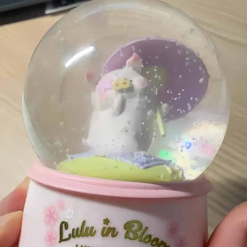 

Аутентичные [52 игрушки] консервированная маленькая свинья Лулу, сияющий идеальный хрустальный шар, модные украшения ручной работы, подарок-сюрприз для девочек