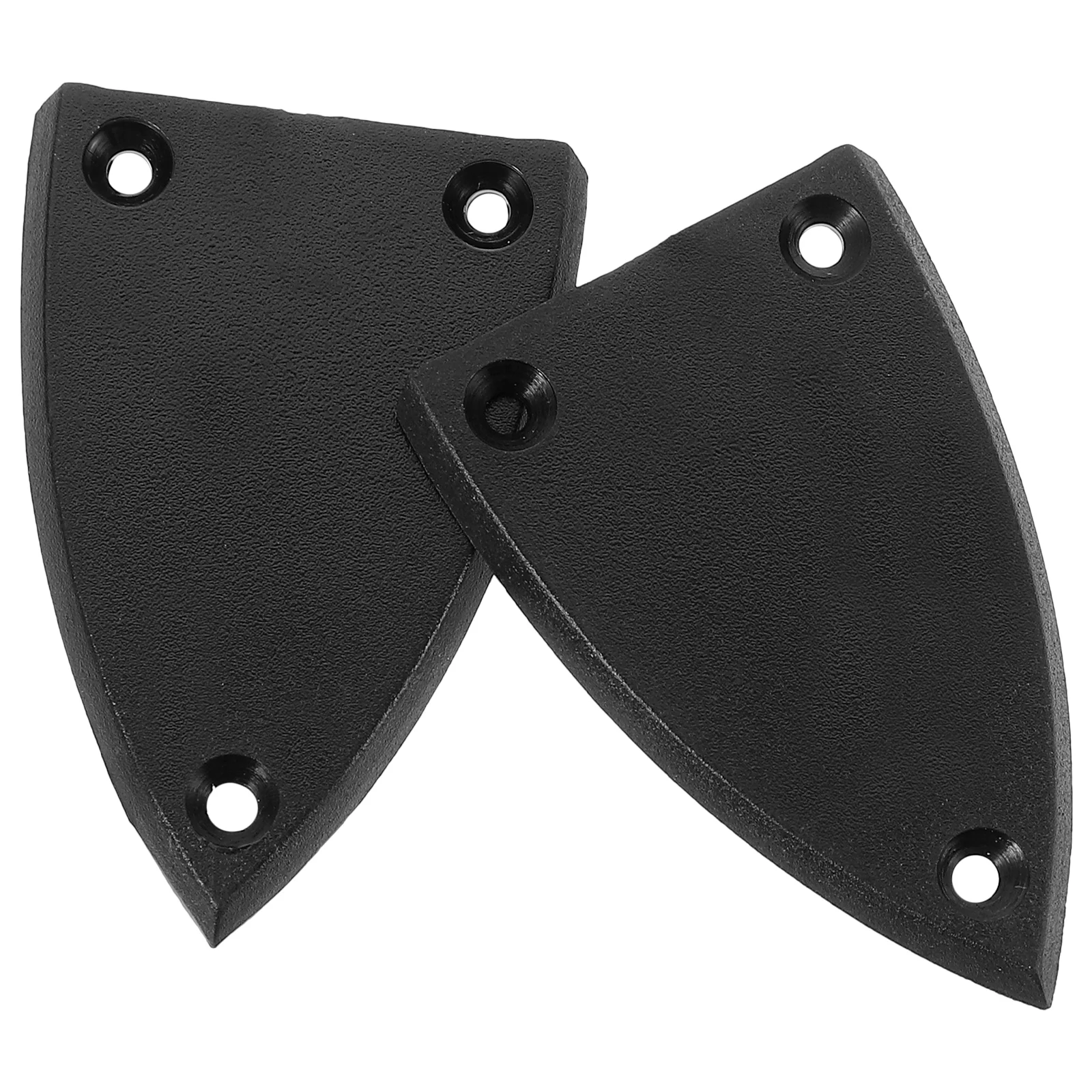 

2 Pcs Guitar Tuning Lever Cover Acoustic Repair Parts Electric Truss Rod Abs Plate 3 Hole and Accessories for Fittings