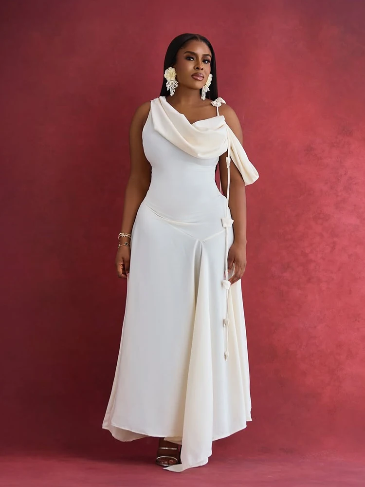 

Summer Off Shoulder Dress Woman Solid Color Classy Elegant Evening Dress Sweet Sexy Birthday Dress Wholesale Dropshipping