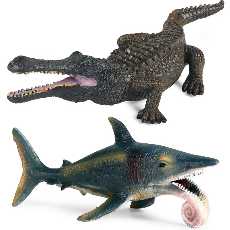 Lifelike Ocean Sea Life Simulation Animal Model Swordfish Moray Electric Eel Piranha PVC Action Toy Figures Kids Collection Toys