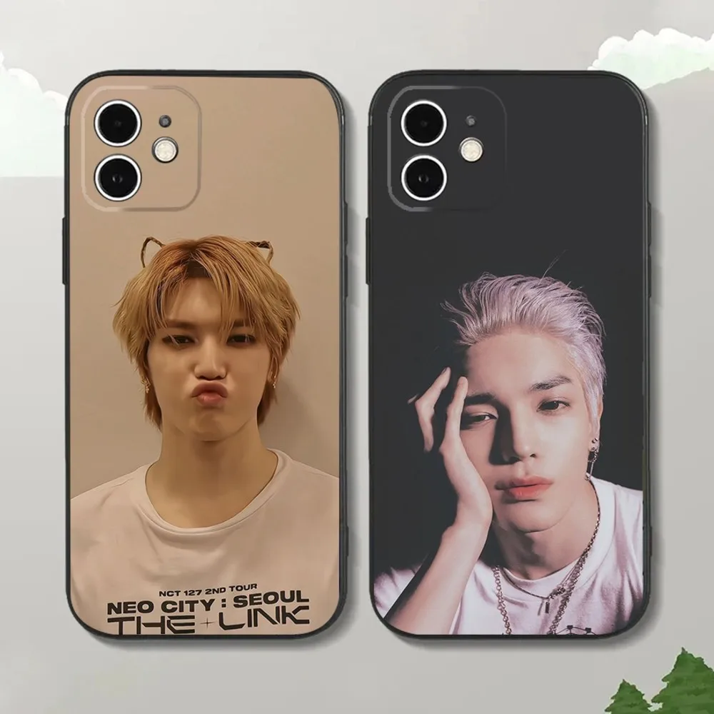 N-NCTS-S T-Taeyong L-Lee Phone Case For iPhone16,15,14,13,12 Mini 11 Pro XR,X,XS,MAX 7,8 Plus Silicone Cover Soft Black