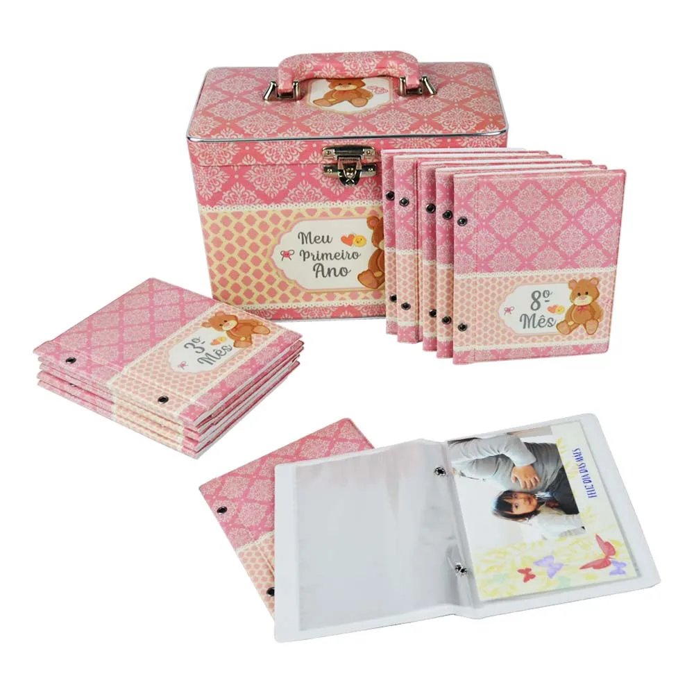 Case 12 240 Baby Albums Photos 10x15 Pink Bear-2294-5054001/001