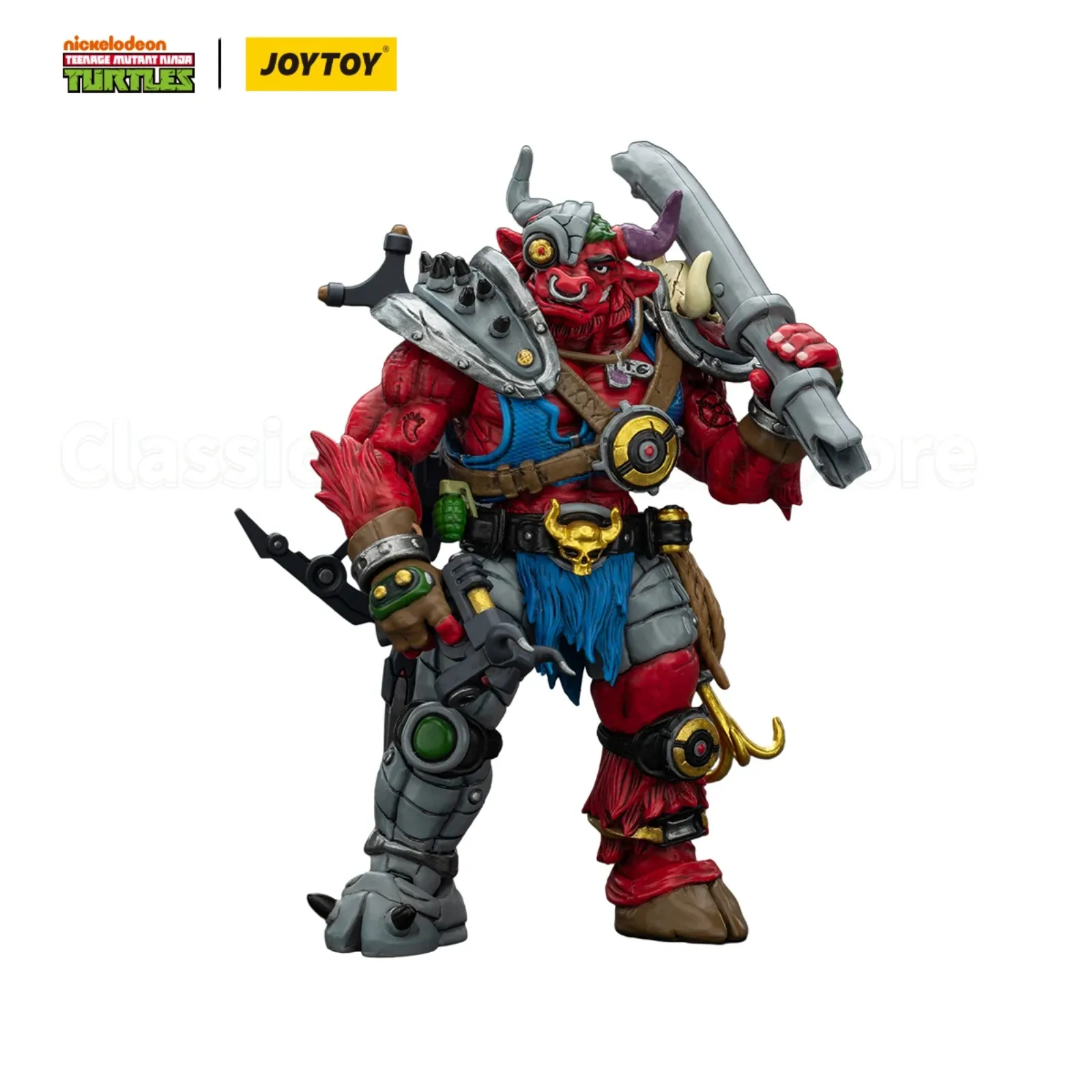 JOYTOY 1/18 TMNT-Groundchuck Poseable Action Figure Anime Ornament Collection