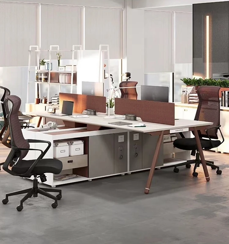 Staff Desk and Chair Combination Office Furniture Finance Desk Office Workstations Executive Desk