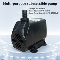 AC220V 10w-115w 600L/H-4500L/H bomba silenciosa para tanque de peces Motor sin escobillas de la UE bomba sumergible de circulación de piscina para fuente de jardín