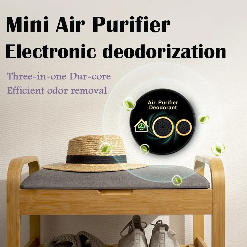 Desodorante electrónico para zapatero, purificador de aire pequeño, enchufe USB portátil, montado en la pared, no requiere consumibles, silencioso