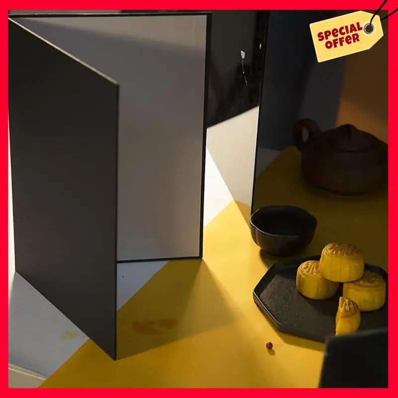-A25m a3 foleto fotografia papelão dobrável refletor preto prata branco grosso papel livro placa reflexiva para câmera foto