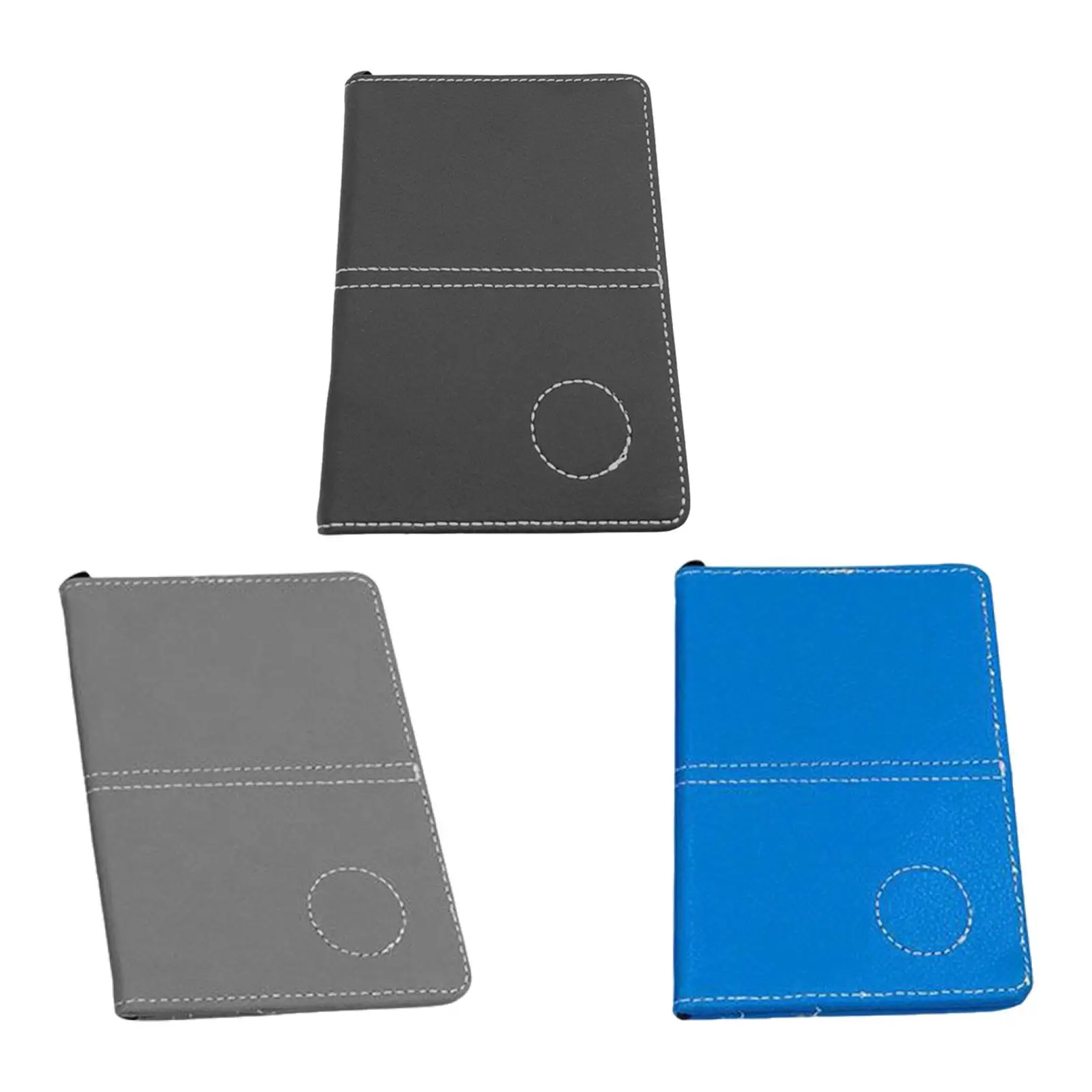 

Golf Scorecard Holder Yardage Book Cover Waterproof PU Leather Golfing Equipment Golf Accessories for Game Father's Day Gifts