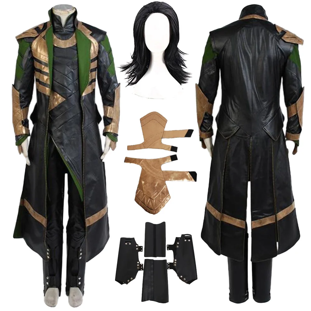 

Loki Cosplay Fantasy Battle Suit 2023 TV Super Villain Disguise Costume Adult Men Roleplay Fantasia Outfits Male Halloween Cloth
