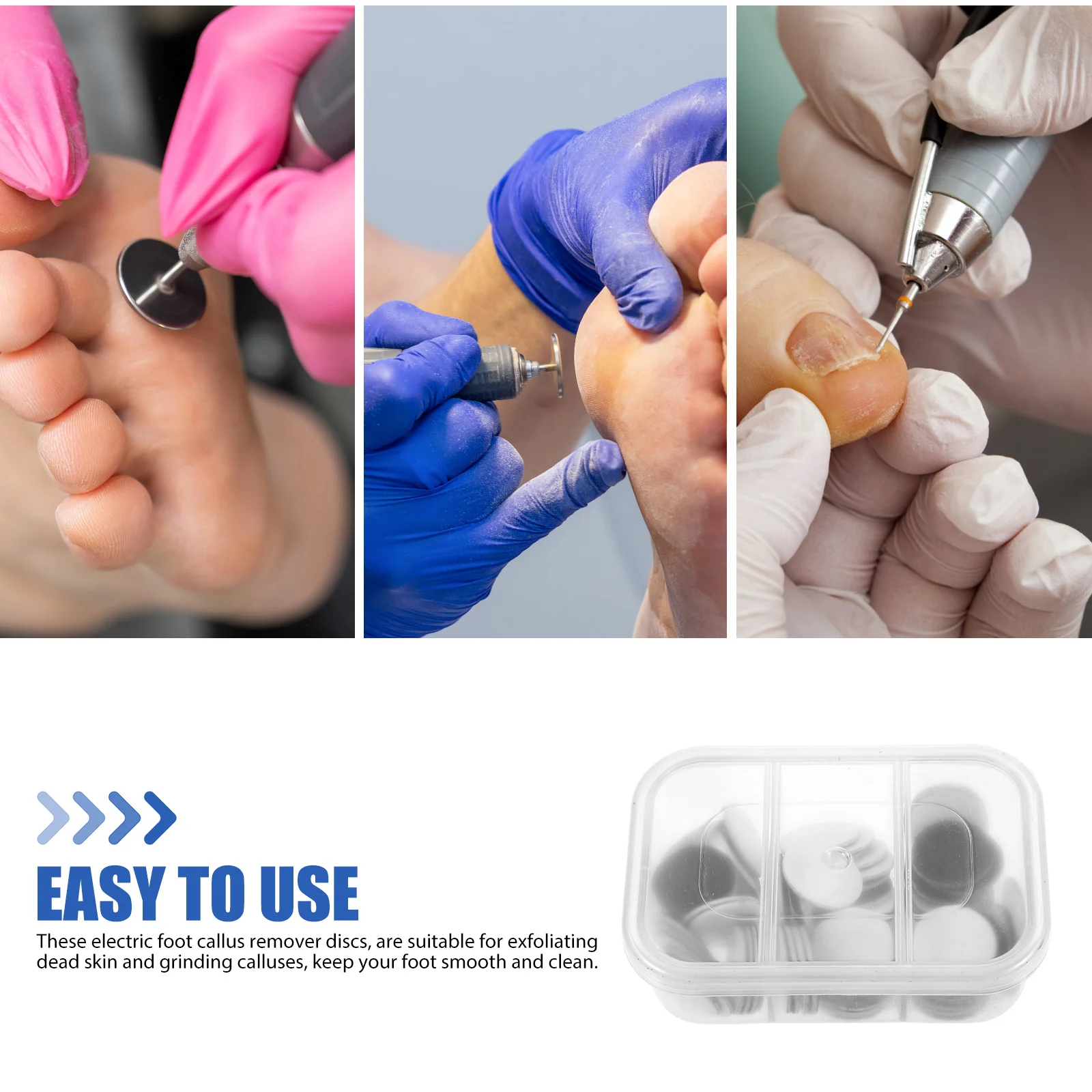 

Electric Foot File Callus Remover Pads Professional Pedicure Sanding Discs Disposable Rough Surface Design Easy Polishing
