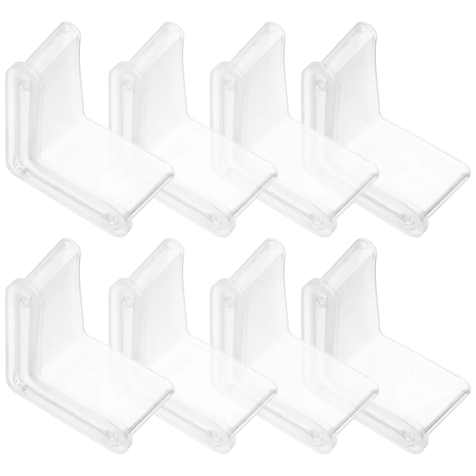 8Pcs Rubber Furniture Corner Protectors L Shaped Angle Iron Caps Table Chair Bed Legs Foot Covers Anti Damage Corner Post