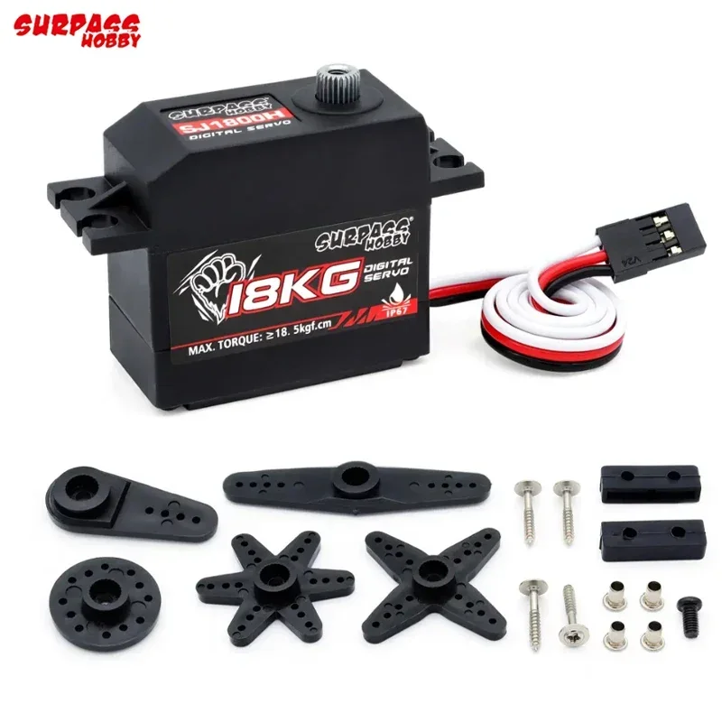 Surpass Hobby 18KG Servo SJ1800H เกียร์โลหะสําหรับ RC CarRobot Drone FIXED-Wing รถเครื่องบิน RC เรือสมาร์ทหุ่นยนต์รุ่น RC
