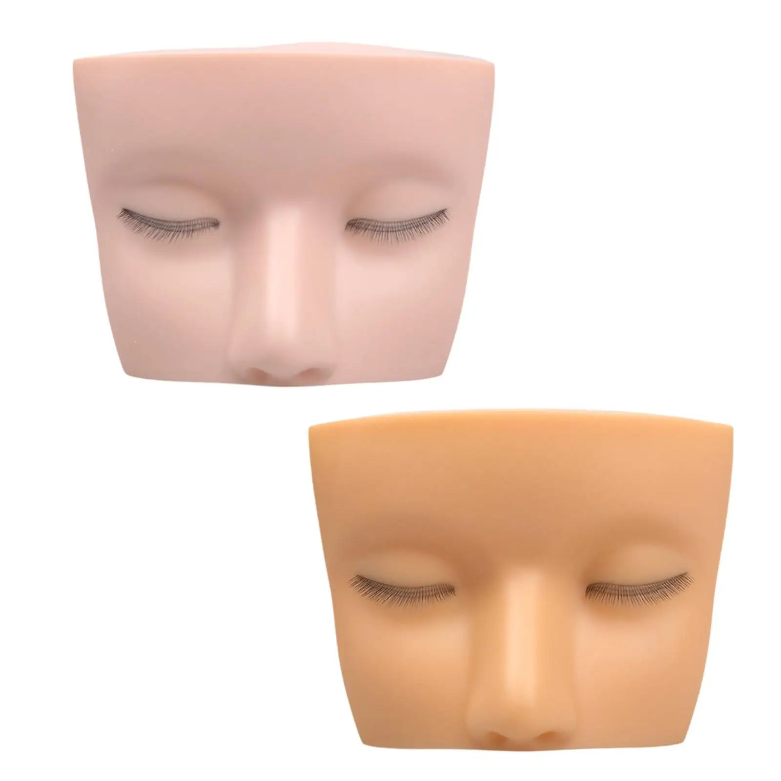 Eyelash Mannequin Head Cosmetology Doll Realistic Professional Eyelash Extension Practice Training Head for Makeup Practice