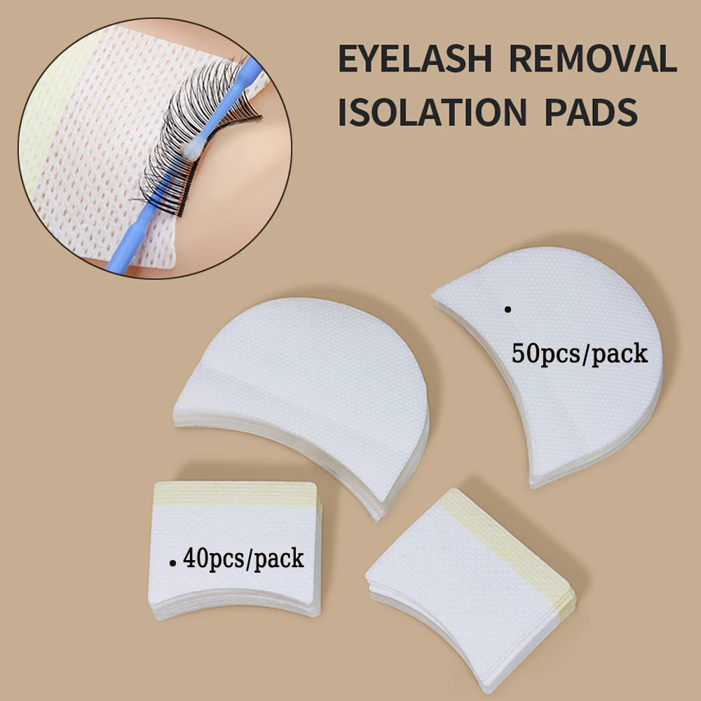 Eyelash Sticker For Glue Remover Eye Pad 40/50 Pcs Cotton Disposable Under Eyes Patches Makeup Tools Supplier