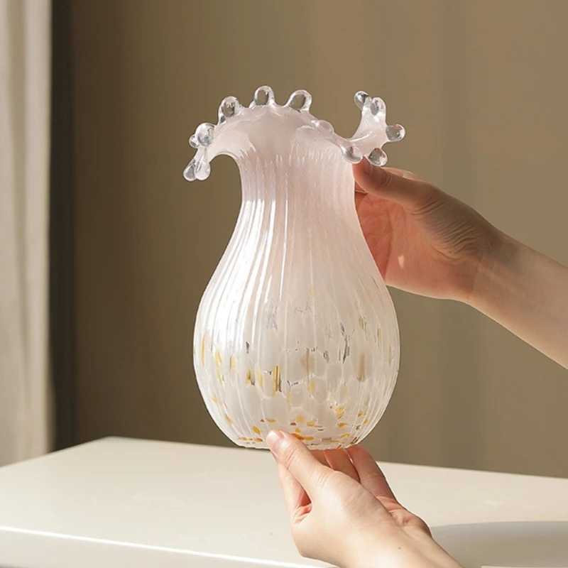 

Glass Vase for Flowers Design Ornament Vases for Home Decoration Living Room Desktop Decorative Ornament Art Table Forweddings