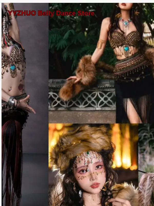 Exotic Tribal Princess Style Wild Ethnic Dance Skirt for Yunnan Travel Photography