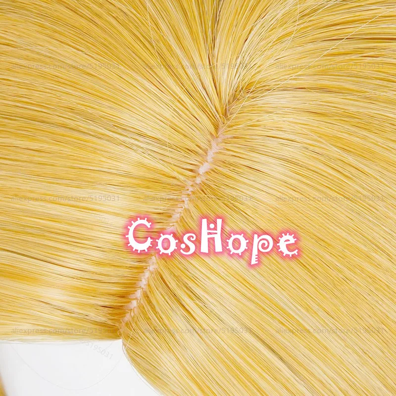 Parrucca cosplay Jonathan Joestar Parrucca corta Joe Kid da 42 cm Johnny Joestar Cosplay Parrucca sintetica resistente al calore per costume di Halloween