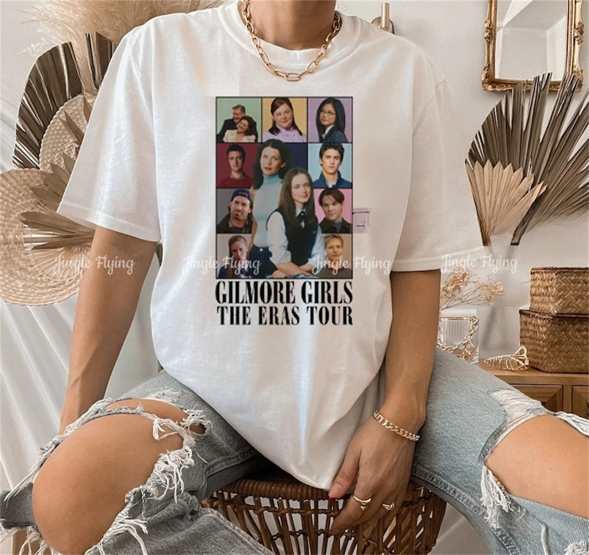 Gilmore Girls Movie Eras Tour Unisex Shirt Merch Gift For Gg Edition Fans Lorelai Jess Mariano Emily Tee