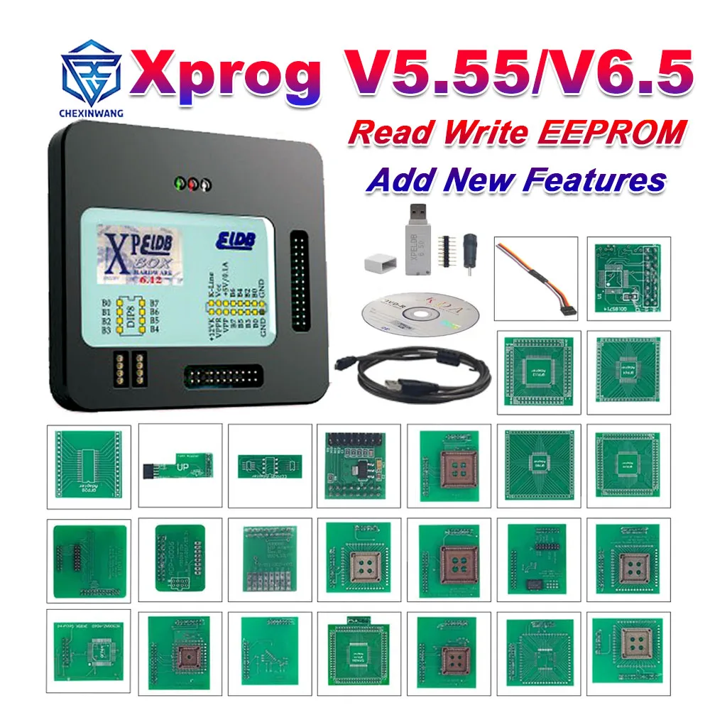 

2022 XPROG Software V6.50 Firmware V6.8 XPROG-M ECU Programmer X-PROG M Metal Box Full Adapters More Authorization Than V5.55