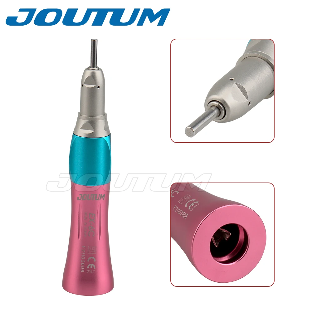 Dental High & Low Speed Handpiece Kit Straight Contra Angle Single Water Spary Air Turbine 4 Hole 2 Hole Pink Color Lab