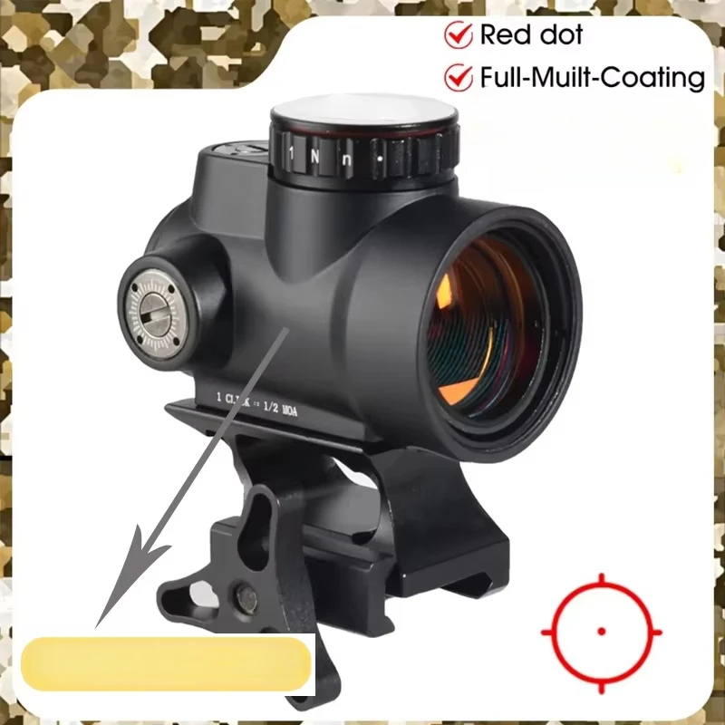 Hunting Red Dot Sight Optic Reflex Holographic Dot 2.0 MOA with Low Base Mount Rifle Airsoft Scope Tactical Accsesories