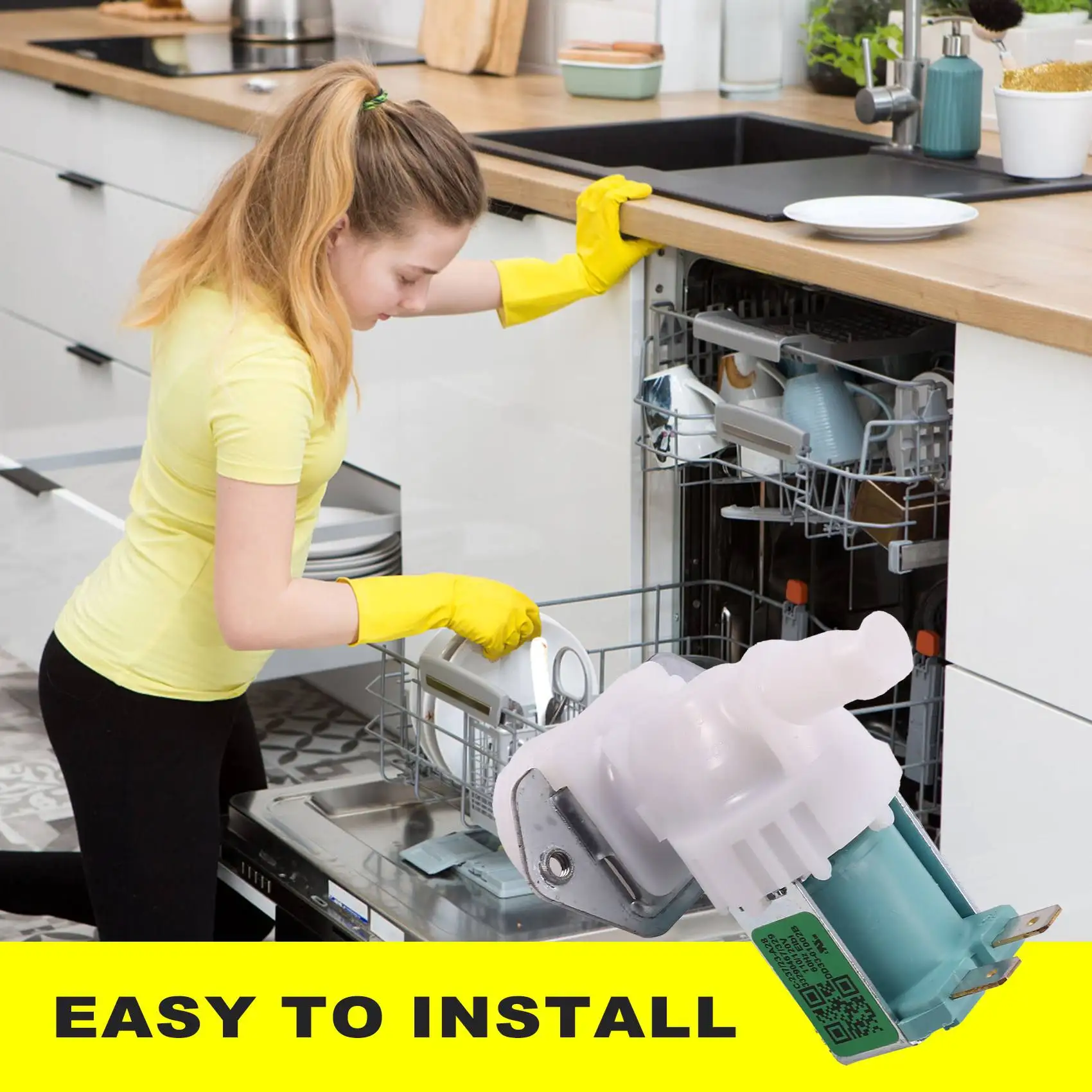 ABBK-DD33-01002B 식기 세척기 용 물 입구 밸브는 AP6975653 PD00062560 PS12740663 33290467/329를 대체합니다.