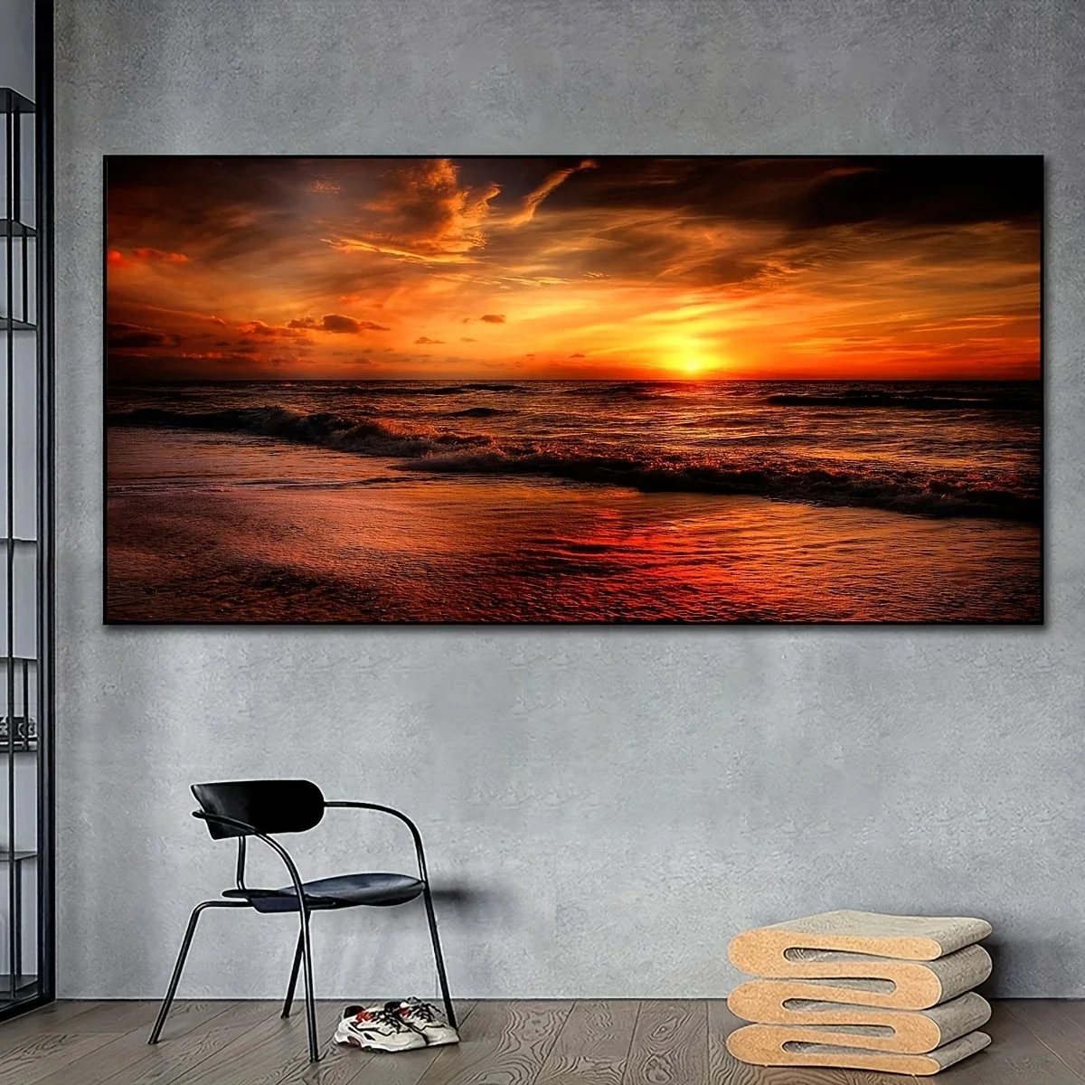 Lake Scenery Poster, Modern Art Wall Decor, Indoor And Outdoor Use, Suitable For Living Room, Bedroom, Home Office, No Frame