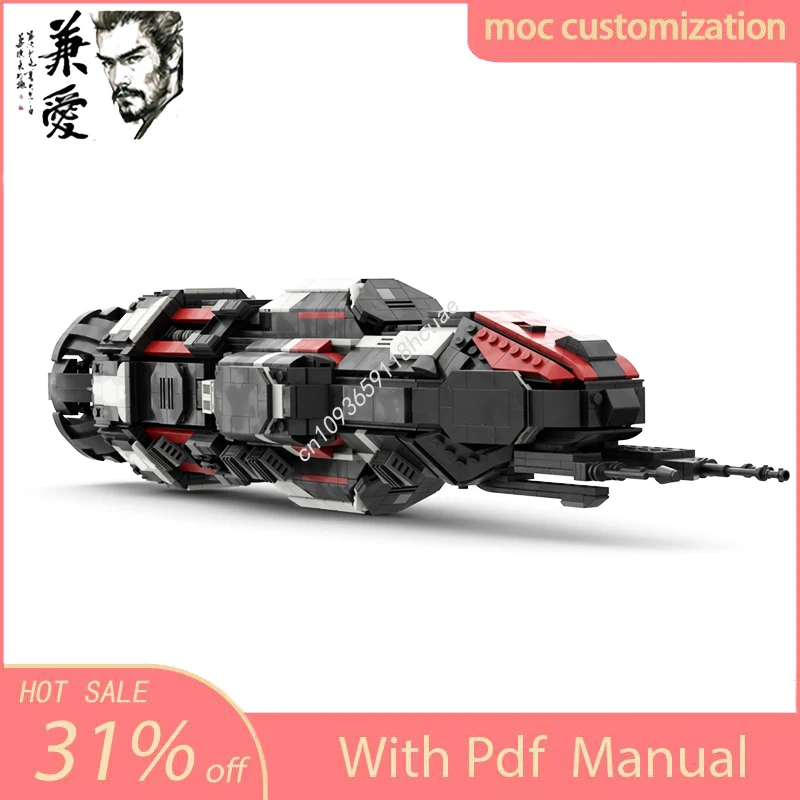 NEW 1853PCS Moc Rocinante S4 - Mid Scale Spacecraft Cruiser Creative Children Brick Toy Birthday Building holiday Gift Blocks