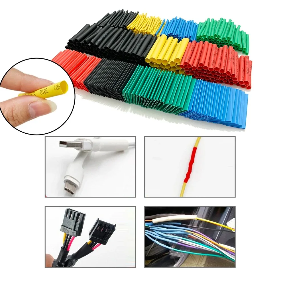 Tubi termorestringenti isolati tubi termorestringenti colorati in scatola Kit fai da te tubi impermeabili termorestringenti