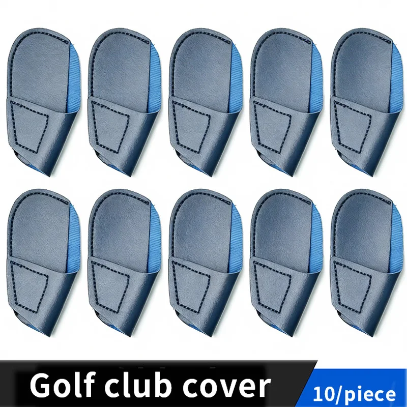 

GVOVLVG Защитный чехол для клюшки из искусственной кожи для гольфа, подходит для крышки клюшки с железной головкой, 10 шт.