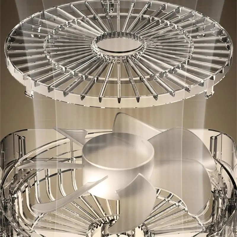 D0AB 1200mAh Battery Operated Fan for Dorms and Workspaces Rechargeable Desktop Fan