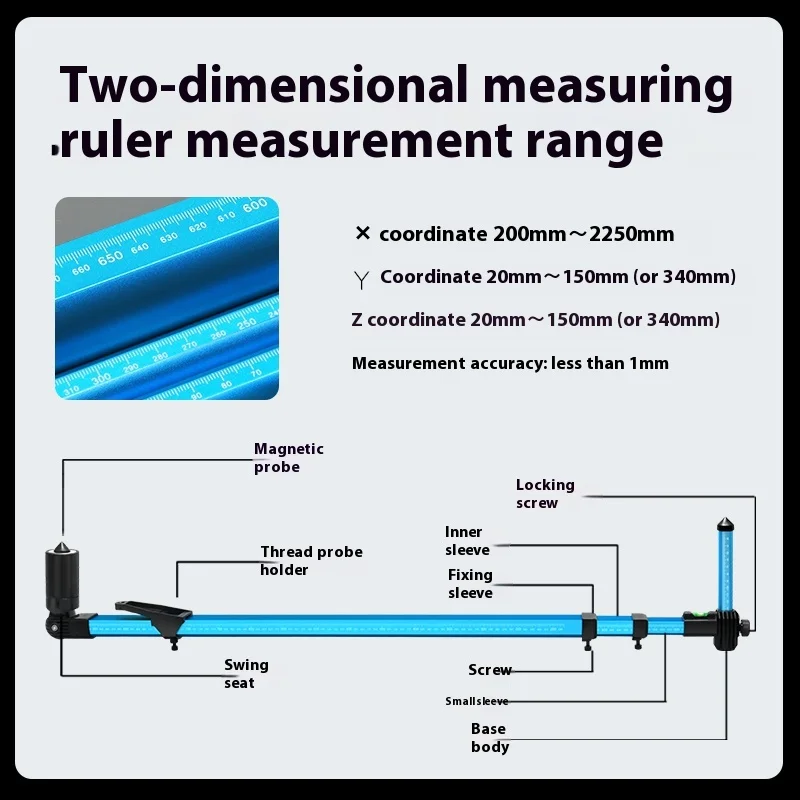 2D Auto Body Measuring System repair frame machine Auto chassis tram gauge Car Sheet Metal Repair Measuring Tools
