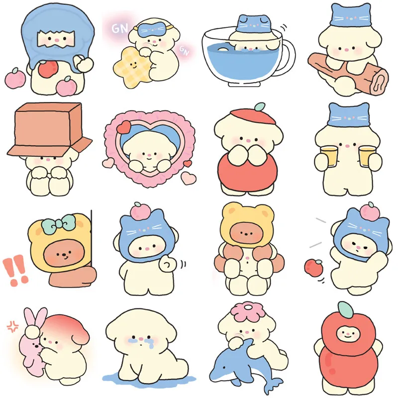 Autocollants de dessin animé doux et mignon, 40 pièces, décalcomanies sur le thème des fruits ours pour journaux, bouteilles d'eau, coque de téléphone, décor, enregistrement, magasin YourLife