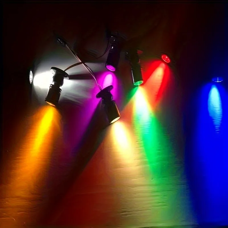 USB LED Mini Spotlight, Adjustable Plug-in Display Light for Wine Cabinet, Model Showcase,Shelf,Counter，Party  Decor Lighting