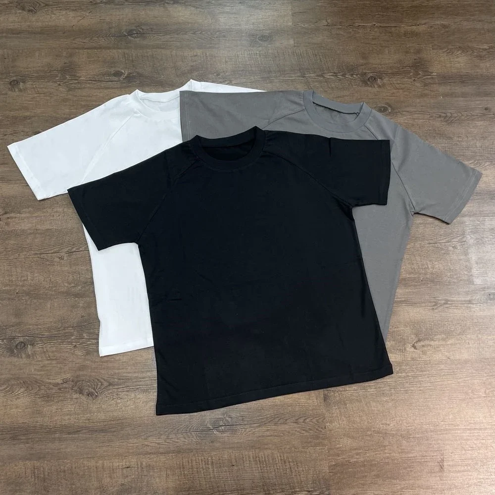 

Yao Fashion Kanye Solid Color Oversize Tee Casual Streetwear Vintage Unisex 100% Cotton HipHop Versatile T Shirt For Men Unisex