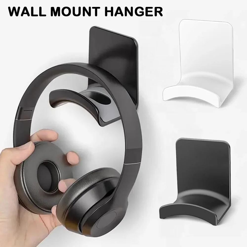 1Pc Headphone Stand Wall Hanging E-sports Bracket Household Punch-free Headphone Holder Headset Gamepad Hook Bracket