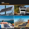 가정용 3000W 태양 전지 패널 12V RV 캠핑 캐빈 해양 보트 Motorhome 오프 그리드 용 고효율 태양 광 모듈 전원 충전기 6
