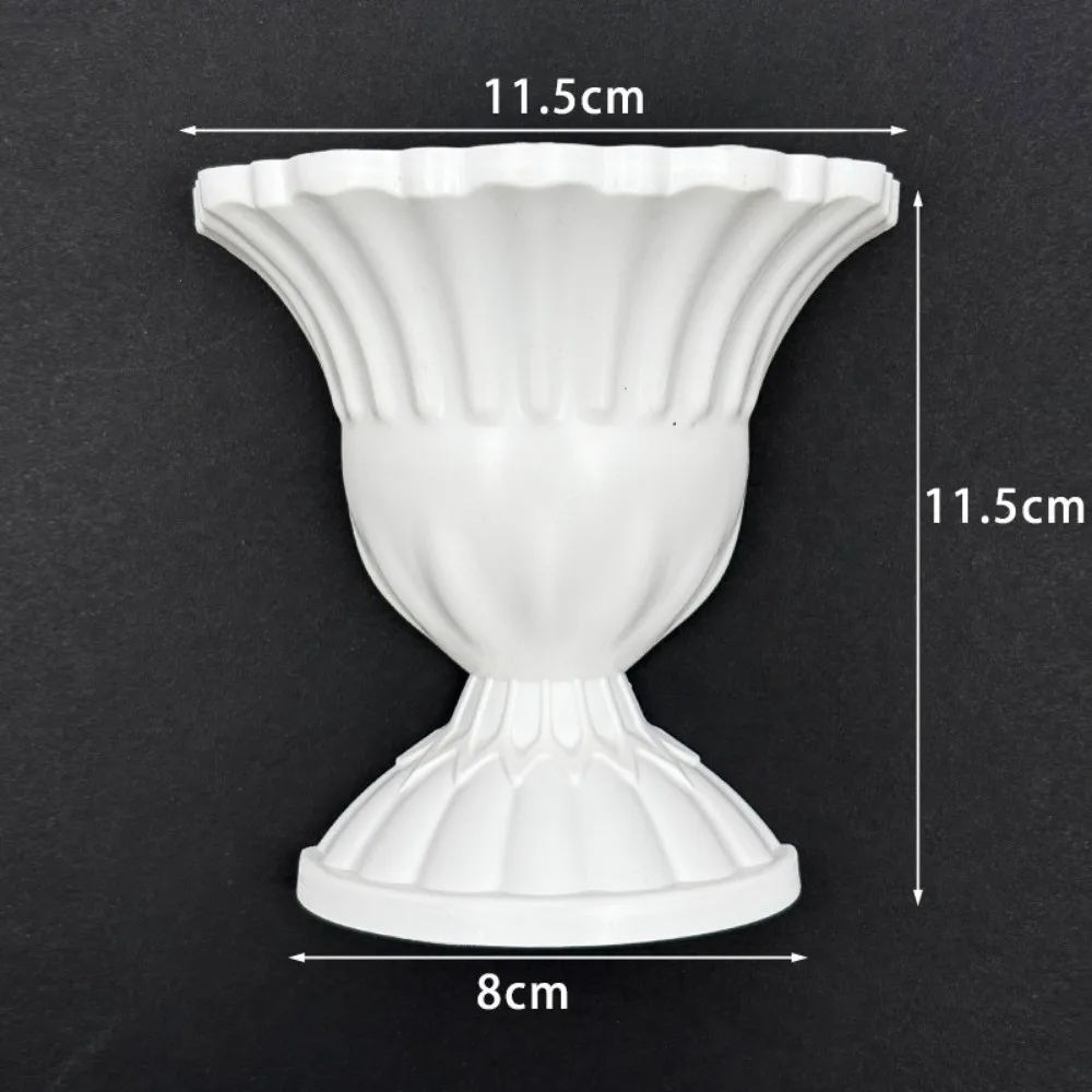 New French Oil Painting Half Wall Vase Hand-Painted White Half Wall Flower Pot DIY Flower Arrangement Vase Home Decoration