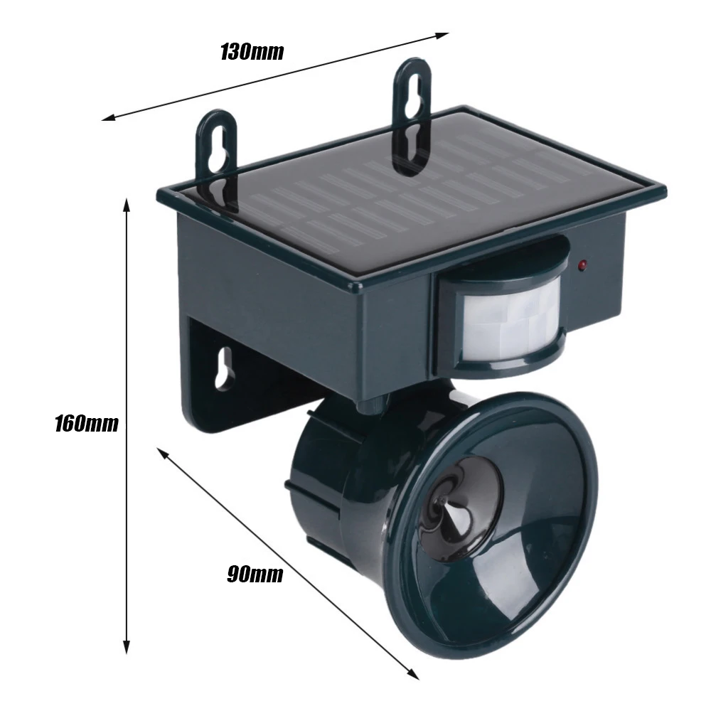 Outdoor Bird Deterrent Solar Powered Bird Scarer Deterrent Device for Garden Backyard
