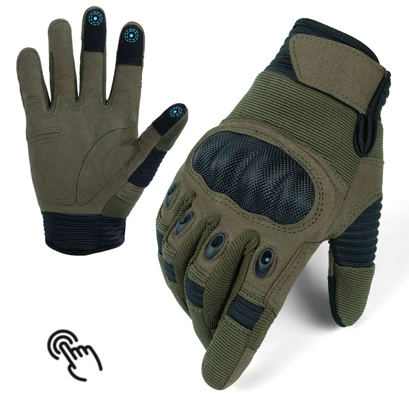 Touchscreen Outdoor Mountaineering Tactical Gloves, Non-slip Motorcycle Riding Fitness Sports Wear-resistant Protective Gear